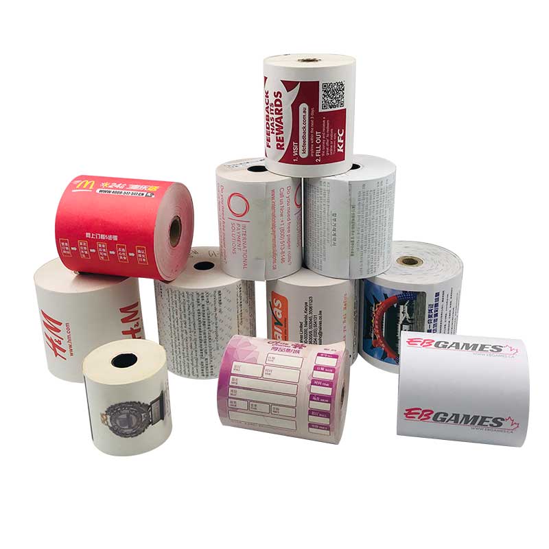 Rolos de papel térmico impresso personalizados